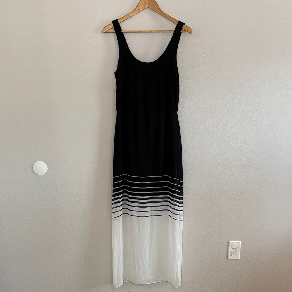 Vince Camuto Black and White Maxi Dress - Picture 1 of 10